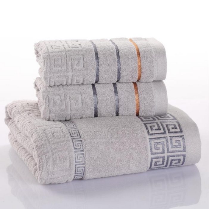 Three-piece cotton towel set