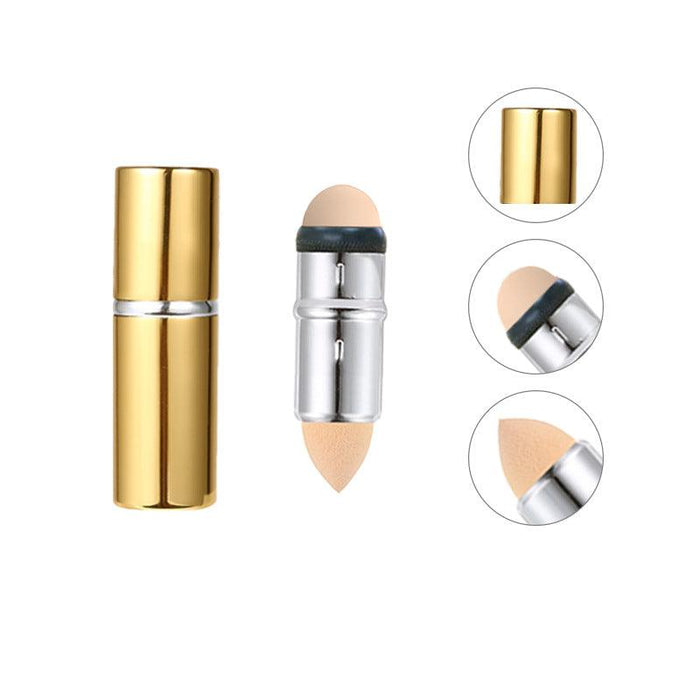 Volcanic Stone Oil Absorbing Ball Face Cleaning Massage Roller Metal Case Skin Care Beauty Wrinkle Removing Makeup Relaxing