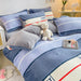 Winter Thickened Milk Fleece Bed Four-piece Coral Flannel Duvet Cover