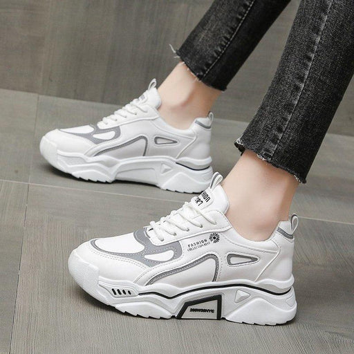 Women's Casual Running Sneakers Student Trendy White Shoes