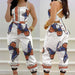 Women's Fashion Casual Print Waist-skimming Jumpsuit