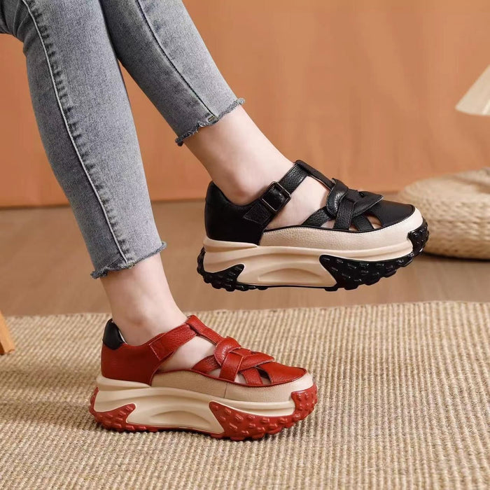 Women's Fashion Hollowed-out Breathable Platform Sandals