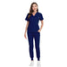 Women's Fashion Simple Nurses' Uniform Short Sleeve Pants Suit