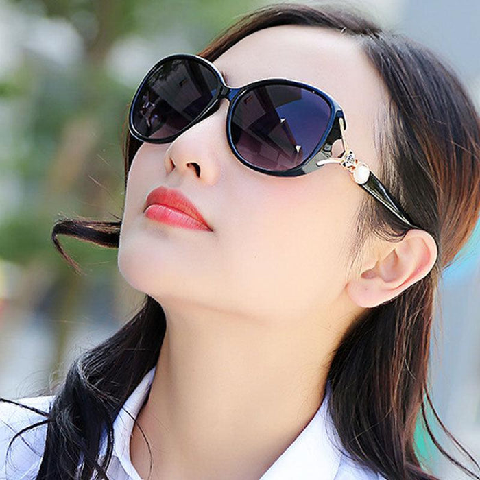 Women's Fashion Simple Polarized Large Frame Sunglasses