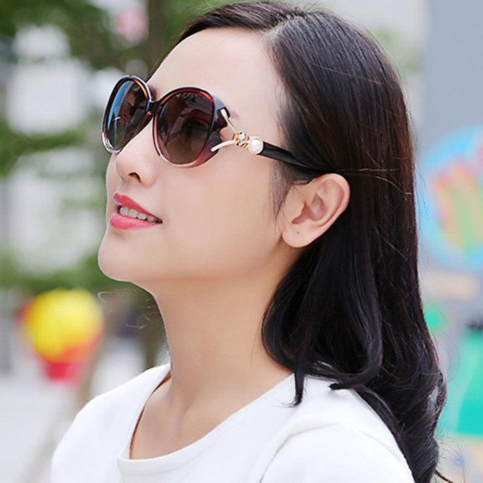 Women's Fashion Simple Polarized Large Frame Sunglasses
