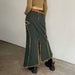 Women's Five-pointed Star Retro Fishtail Denim Skirt
