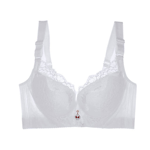 Women's Graceful And Fashionable With Steel Ring Lace Bra