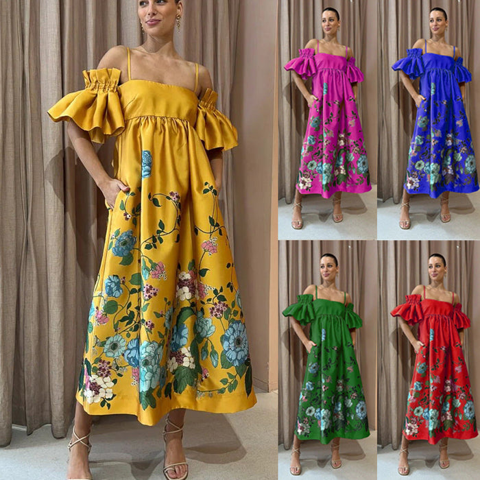 Women's Loose Casual Multi-color Dress