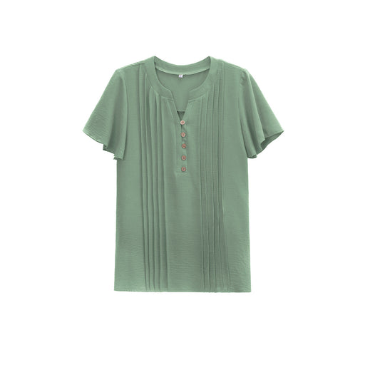 Women's Loose Shirt Casual Short-sleeved Top