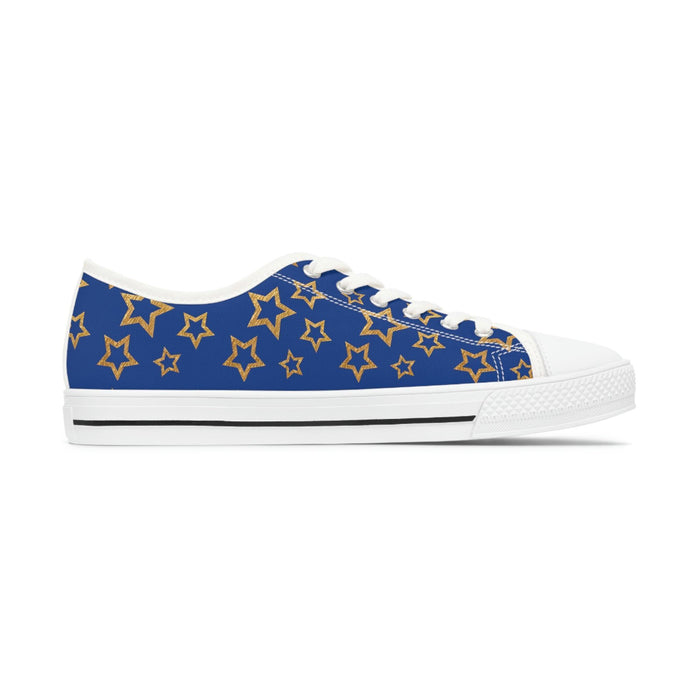 Women's Low Top Sneakers Summer Blue and Black - FORHERA DESIGN
