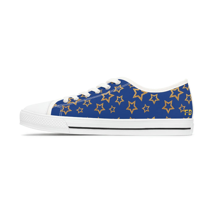 Women's Low Top Sneakers Summer Blue and Black - FORHERA DESIGN