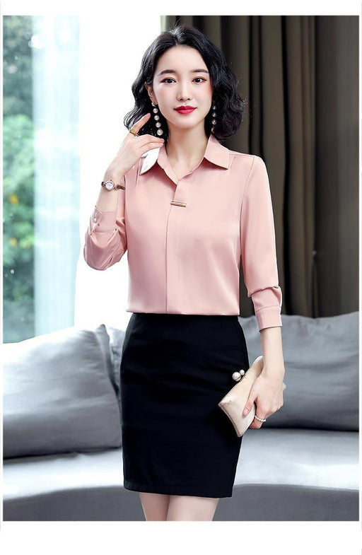Women's New Fashionable Lapel Loose And Slim Shirt