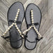 Women's New Flat Flip-on Beaded Roman Sandals