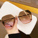 Women's Rimless Cutting Sunglasses