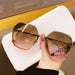 Women's Rimless Cutting Sunglasses