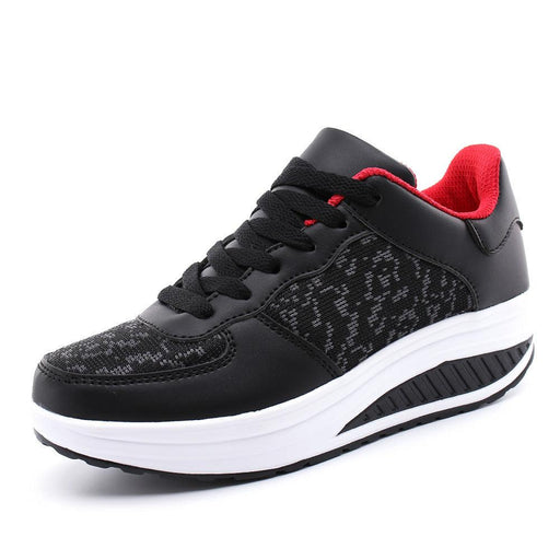 Women's Shoes, Flying Woven Leather Shoes, Sports Platform Shoes, Student Platform Shoes