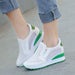 Women's hollow white shoes