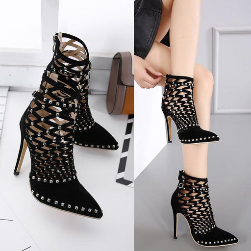 Women's pointed breathable women's shoes with high heel sandals
