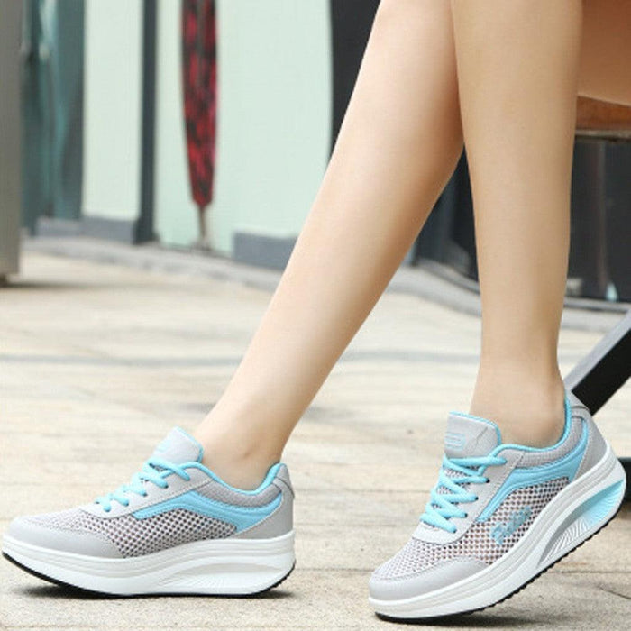 Women's thick-soled breathable casual shoes