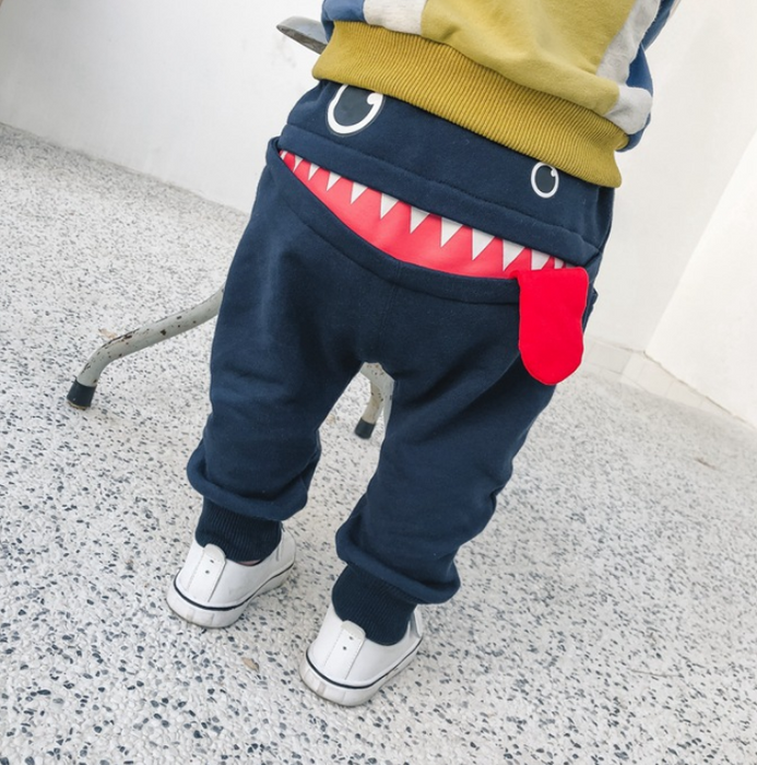 boys casual pants autumn loaded Korean children's casual sweatpants baby cartoon loose trousers